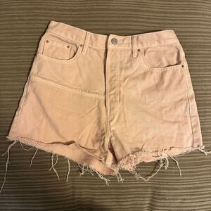 PacSun Ulta high rise vintage short 28 peach